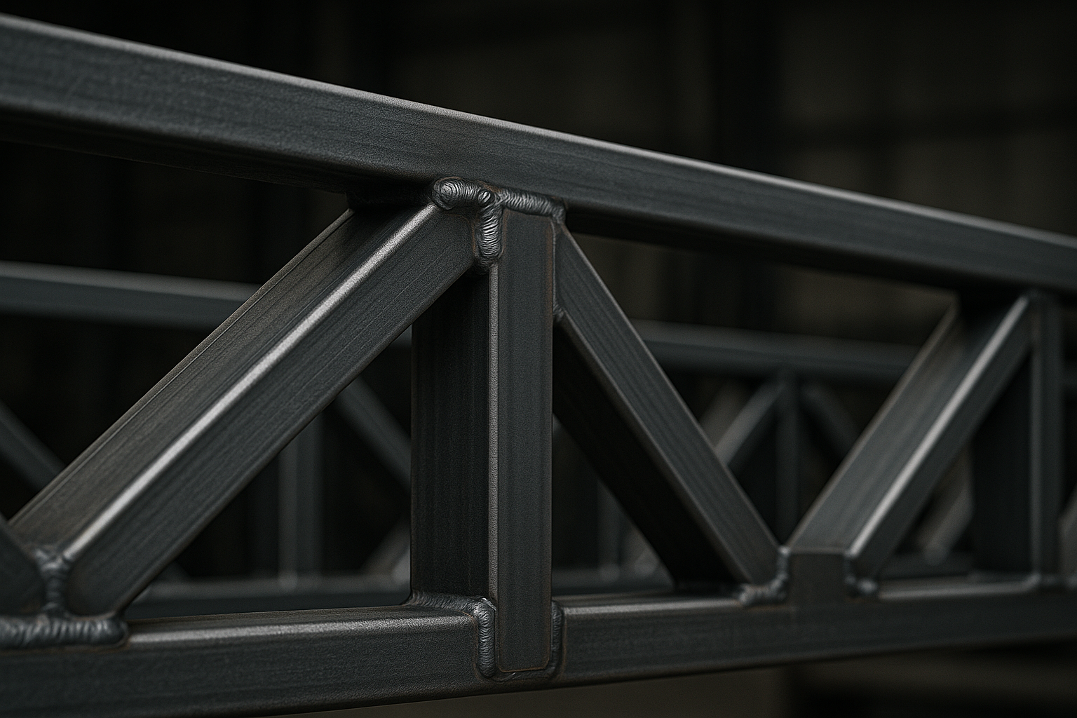 Rácsostartók és főtartók – hegesztett csomópont