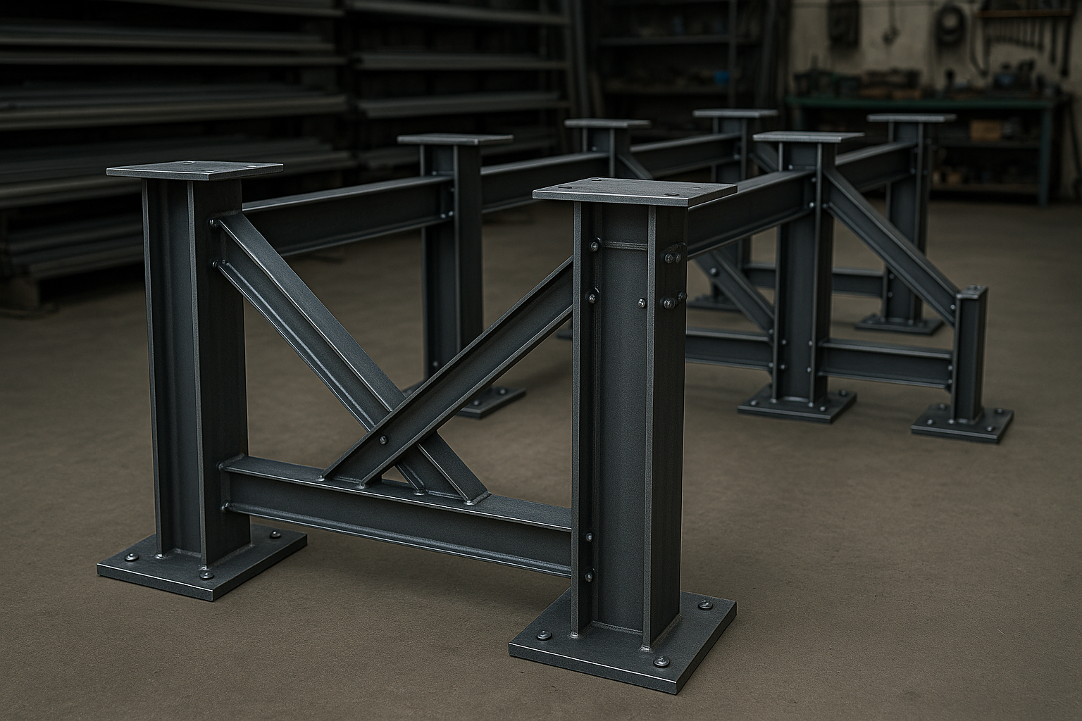 Csarnokváz gyártás – oszlop-tartó elemek